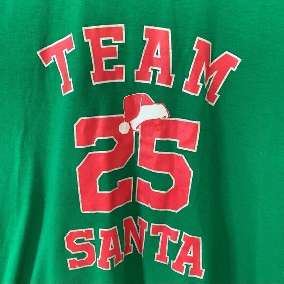 Ugly Funny Green Christmas Short Sleeve Tshirt Team Santa‎ - Picture 2 of 4